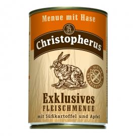 Christopherus Dog konzerv Adult Exclusive húsmenü nyúllal 400g