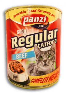 Panzi Regular Adult (marha) konzerv - Felnőtt macskák részére 800g