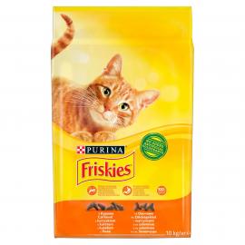 FRISKIES Csirkével és hozzáadott zöldségekkel száraz macskaeledel 10kg