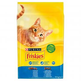 FRISKIES Lazaccal és hozzáadott zöldségekkel száraz macskaeledel 10kg