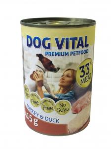 Dog Vital konzerv turkey&duck 415gr