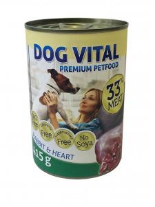 Dog Vital konzerv rabbit&heart 415gr