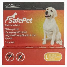 SafePet 300 mg/4 ml spot on kutya L 20-40 kg 1x