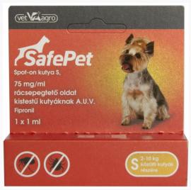 SafePet 75 mg/1 ml spot on kutya S 2-10 kg 1x