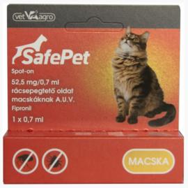 SafePet 52,5 mg/0,7 ml spot on macska 1x