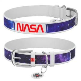 WAUDOG collar NASA21 - bőr nyakörv kutyák részére (30-39cm/20mm) S