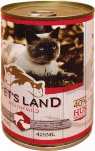 Pet s Land Cat Konzerv Marhamáj/Bárányhús almával 415g