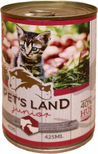 Pet s Land Cat Junior Konzerv MarhamájBárányhús almával 415g