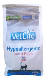 Vet Life Natural Diet Cat Hypoallergenic Pork&Potato; 400g