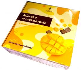 Mangó ízű bonbon csokoládéban 400 gr dobozban