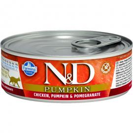 N&D Cat konzerv Csirke&Gránátalma Sütőtökkel 80g