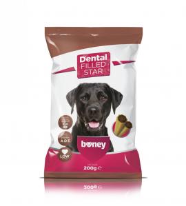 Boney Jutalomfalat Dental Filled Star 200g