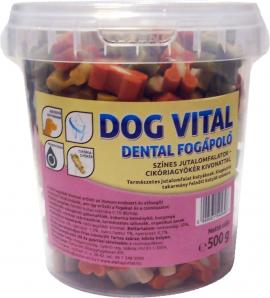 Jutalomfalat Dog Vital Dental Fogápoló / Színes Jutalomfalatok 500g