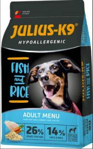 Julius K9 Hypoallergenic Fish and Rice Adult (hal,rizs) száraztáp - Felnőtt kutyák részére (3kg)