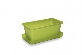 Mini ablakláda 20 cm + alátét (almazöld)