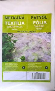 Fátyolfólia 1,6m x 10 m fehér 30gr/nm