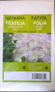 Fátyolfólia 1,6m x 10 m fehér 17gr/nm