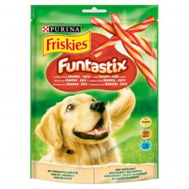 FRISKIES Funtastix Ízletes bacon és sajt ízesítésű kutya jutalomfalat 175g