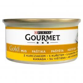 GOURMET GOLD Csirkével pástétom nedves macskaeledel 85g