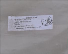 Zsák PE 1000*1300*0,1 R Natur