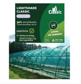 Szőtt árnyékoló háló - lapkelme (raschel) zöld 7,5x50m 30%