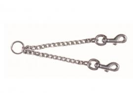 Póráz Láncos Kettős Vezetővel 60cm/4mm
