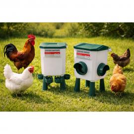 Itató és etető szett – 11,5 L itató + 7,5 kg etető lábakkal