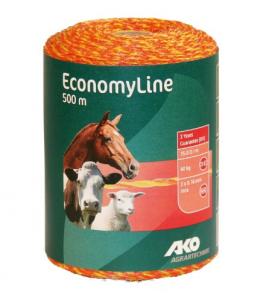 AKO ECONOMYLINE VILLANYPÁSZTOR VEZETÉK 500 M, 0,16mm sárga/narancs