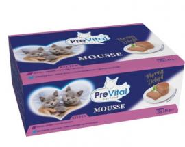 Prevital Nedves Macskaeledel konzerv Mousse vegyes junior 12x85g