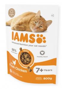 Iams Cat senior csirke 800 gr