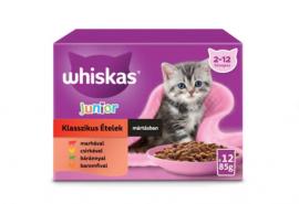 Whiskas Alutasakos Junior Krémes Klasszikus Válogatás 12x85g Multipack