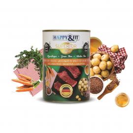 Happy&Fit Superior Friss Vaddisznóhús S.répával, burgonyával 400g