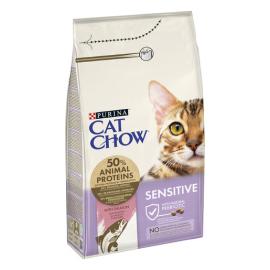 CAT CHOW Sensitive Lazacban gazdag száraz macskaeledel 1,5kg