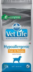 Vet Life Natural Diet Dog Hipo Fish&potato 12kg