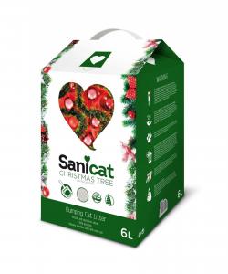Karácsonyi macskaalom ünnepi fenyőillattal Sanicat 6l (5,22kg)