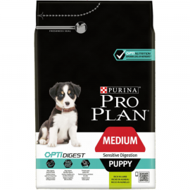 PRO PLAN Medium Puppy OPTIDIGEST bárányban gazdag száraz kutyaeledel 3kg