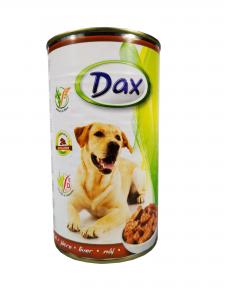 Dax kutya konzerv májas 1240gr