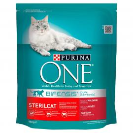 ONE STERILCAT Marhában és búzában gazdag száraz macskaeledel 800g