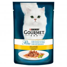 GOURMET PERLE Csirkével nedves macskaeledel 85g