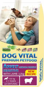 Dog Vital Adult Sensitive Medium Breeds Lamb 12kg