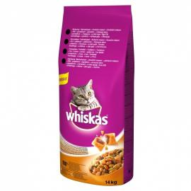 WHISKAS SZÁRAZ MARHA MÁJAS FALAT 14KG