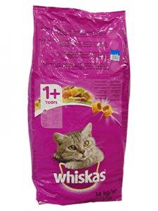 WHISKAS SZÁRAZ TONHAL MÁJAS FALAT 14KG