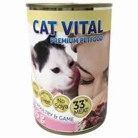 CAT VITAL KITTEN KONZERV BAROMFI+VAD 415GR