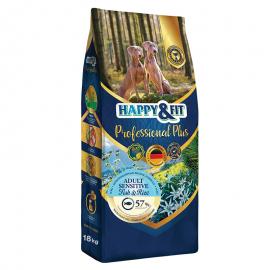 HAPPY&FIT; PROFESSIONAL PLUS ADULT SENSITIVE FISH&RICE; 18KG