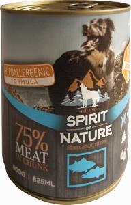 Spirit of Nature Dog konzerv Tonhallal és Lazaccal 800gr