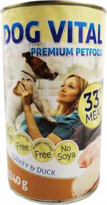 Dog Vital konzerv turkey&duck; 1240gr