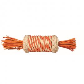 JÁTÉK FONOTT SZALMA RÁGCSÁLÓKNAK 18CM