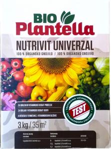 BioPlantella Nutrivit szervestrágya 3KG