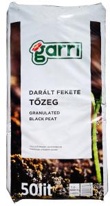 GARRI DARÁLT TŐZEG (fekete) 50L
