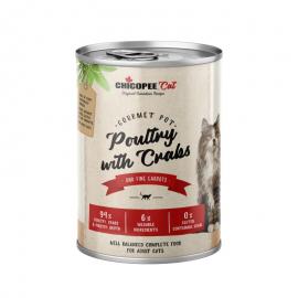 CHICOPEE KONZERV CAT ADULT GOURMET POT SZÁRNYAS ÉS RÁK 400G 